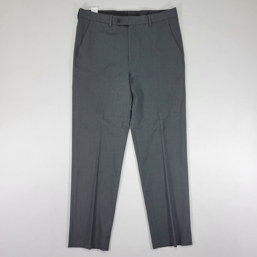 Nautcia Men's Dress Pant Trousers Gray GAFF‎ Size 34W NEW